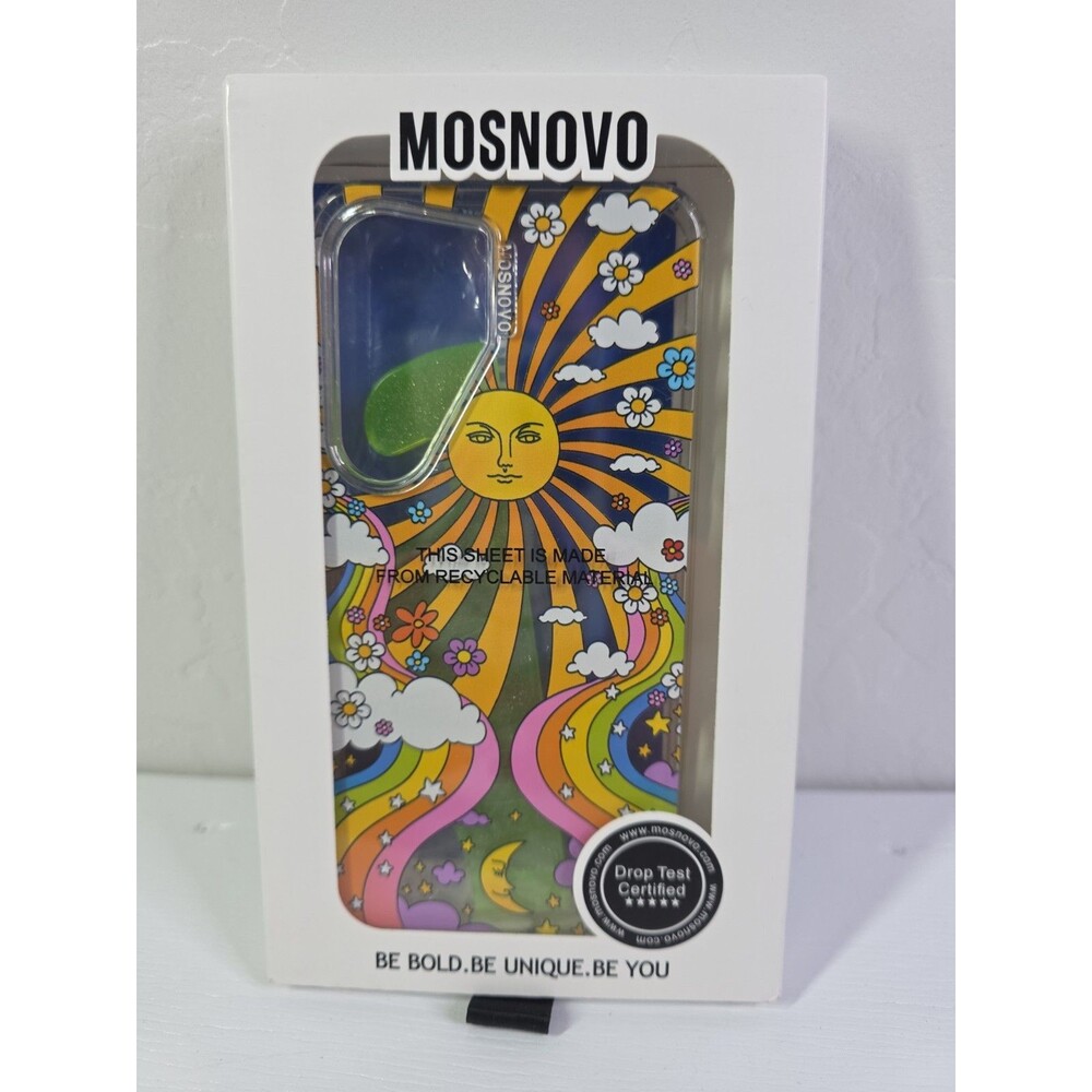 Case for Samsung Galaxy S25 / S24 Clear - 70's Psychedelic Groovy Art